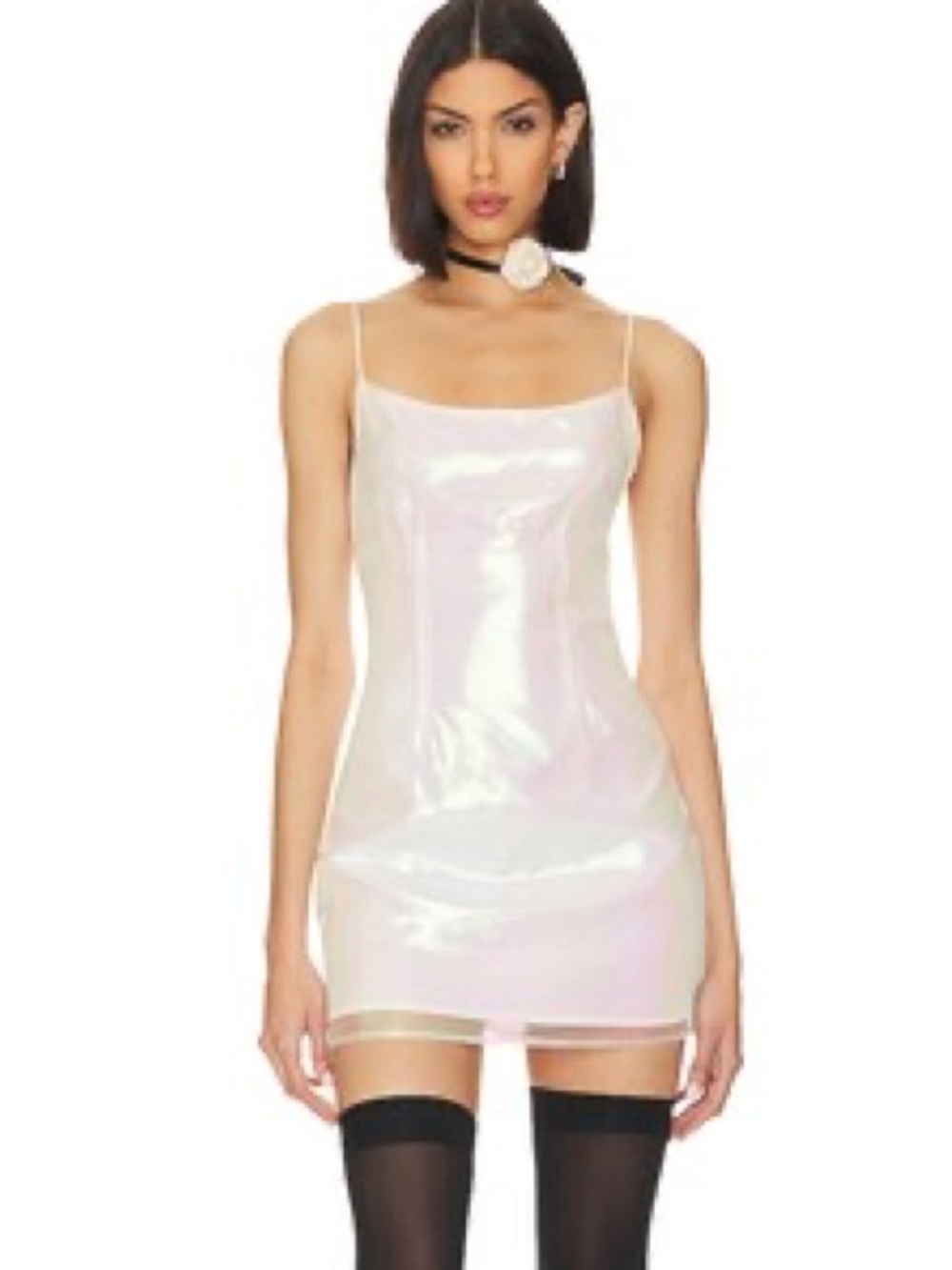 Superdown rosalind mini dress in opal size XS